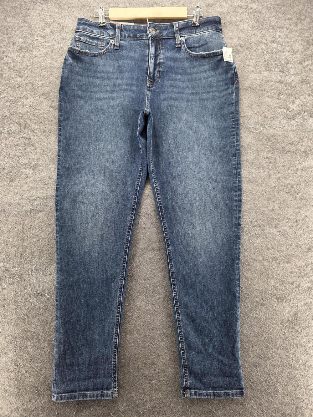Maurices Jeans Womens 14 Blue Classic Taper High Rise Stretch Denim 31 Inseam